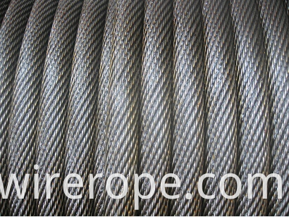 Non Roating Ungalvanized Steel Wire Rope With Yellow Grease1